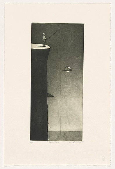 Artist: b'McKenna, Noel.' | Title: b'Dover Heights' | Date: 2006 | Technique: b'etching and aquatint, printed in green/black ink, from one plate'