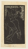 Artist: Walker, Ralph Trafford. | Title: (Man with a jack hammer I) | Date: 1936 | Technique: linocut, printed in black ink, from one block