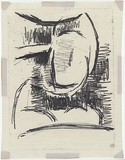 Artist: b'MADDOCK, Bea' | Title: b'London landscape' | Date: 1961 | Technique: b'monotype, printed in black ink, from one plate'