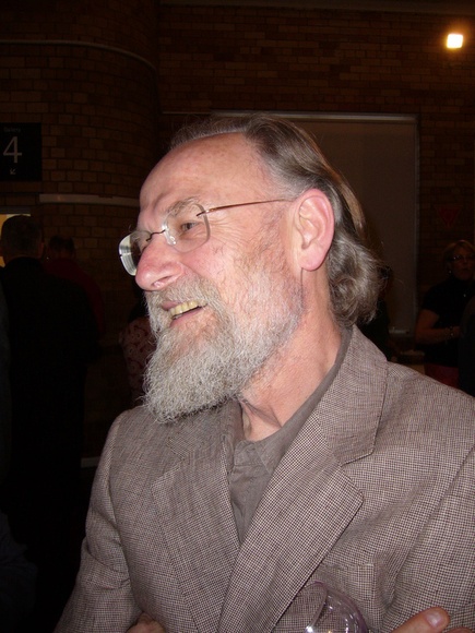 Artist: b'Butler, Roger' | Title: b'Portrait of Hendrik Kolenberg, Curator and Artist, at the opening of the Seventh Drawing Biennale, Canberra, 2008' | Date: 2008