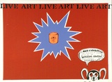 Artist: b'LITTLE, Colin' | Title: b'Live Art' | Date: 1972 | Technique: b'screenprint, printed in colour, from multiple stencils'