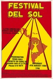 Artist: b'Stumbles, Yanni.' | Title: b'Festival del sol [1984].' | Date: 1984 | Technique: b'screenprint, printed in colour, from three stencils'