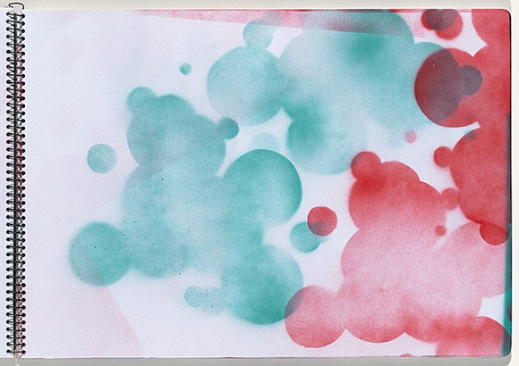 Title: b'Chickenpox' | Date: 2003-2004 | Technique: b'stencil, printed with colour aerosol paint, from multiple stencils'