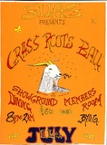 Artist: b'LITTLE, Colin' | Title: b'Grass Roots Ball' | Date: 1972 | Technique: b'screenprint, printed in colour, from multiple stencils'