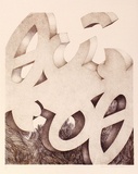 Artist: b'RICHARDSON, Berris' | Title: b'Form II' | Date: 1975 | Technique: b'lithograph, printed in colour, from two stones [or plates]'