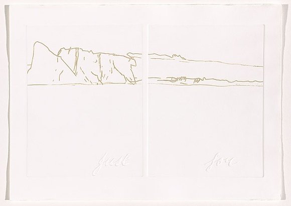 Title: b'Antarctica (sheet 10)' | Date: 1988 | Technique: b'photo-etching and embossing, printed in intaglio and relief, from two zinc plates'