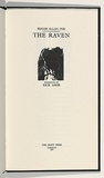 Artist: AMOR, Rick | Title: Not titled (The Raven frontispiece). | Date: 1990 | Technique: woodcut, printed in black ink, from one block