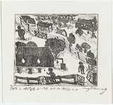 Artist: Kennedy, Roy. | Title: A simple life on a mission | Date: 2001 | Technique: etching, printed in black ink, from one plate