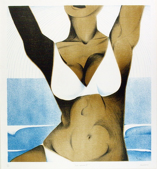 Artist: b'Powditch, Peter.' | Title: b'Sun woman III' | Date: 1969 | Technique: b'lithograph, printed in colour, from three plates'