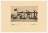 Artist: Wienholt, Anne. | Title: Baja | Date: 1978 | Technique: etching, printed in black ink, from one copper plate