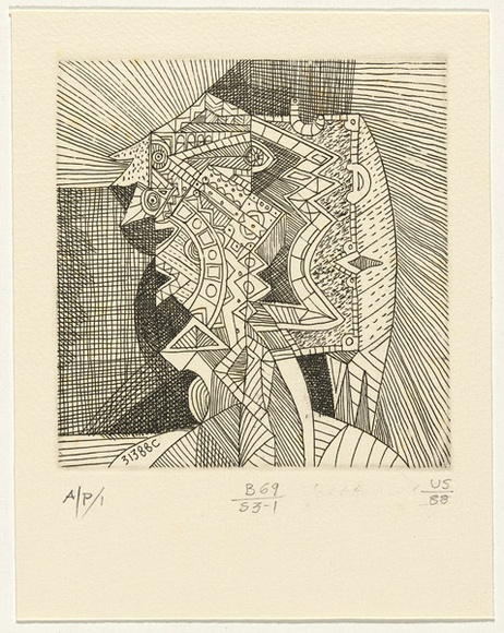 Artist: b'SELLBACH, Udo' | Title: b'not titled' | Date: 1960-80 | Technique: b'etching'