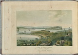 Artist: b'LYCETT, Joseph' | Title: b'View of the Heads, at the Entrance to Port Jackson, New South Wales.' | Date: 1824 | Technique: b'aquatint, etching, roulette, hand-coloured'