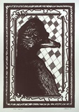 Artist: b'Paterson, Jim.' | Title: b'not titled [bird head]' | Date: 1984 | Technique: b'lithograph, printed in black ink, from one stone'