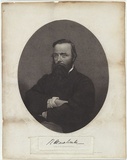 Title: R. O'Hara Burke. | Date: 1861 | Technique: mezzotint engraving, printed in black ink, from one copper plate