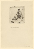 Artist: b'Rayner, Henry.' | Title: bThe man with the ass's head | Date: 1938 | Technique: b'etching, printed in black ink, from one plate'