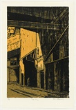 Artist: AMOR, Rick | Title: The city. | Date: 1991 | Technique: woodcut, printed in colour, from four blocks