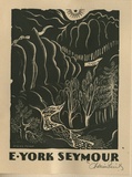 Artist: b'FEINT, Adrian' | Title: b'Bookplate: E. York Seymour.' | Date: (1942) | Technique: b'wood-engraving, printed in dark green ink, from one block' | Copyright: b'Courtesy the Estate of Adrian Feint'