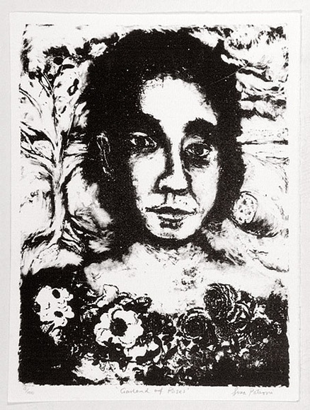 Artist: b'Patroni, Lisa.' | Title: b'Garland of roses.' | Date: 1988 | Technique: b'lithograph, printed in black ink, from one stone [or plate]'