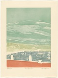 Artist: b'GRIFFITH, Pamela' | Title: b'Darling Harbour' | Date: 1988 | Technique: b'hard ground, aquatint, photo-transferred on one copper' | Copyright: b'\xc2\xa9 Pamela Griffith'