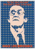 Artist: b'MACKINOLTY, Chips' | Title: bFor the man who said life wasn't meant to be easy - make life impossible. | Date: 1976 | Technique: b'screenprint, printed in colour, from multiple stencils'