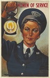 Artist: b'Freedman, Harold.' | Title: b'Women of service: The porter.' | Date: 1947 | Technique: b'lithograph, printed in colour, from multiple zinc plates'