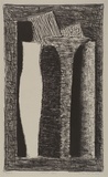 Artist: b'Lincoln, Kevin.' | Title: b'White vase 2' | Date: 1987 | Technique: b'lithograph, printed in black ink, from one stone'