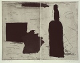 Artist: b'Lincoln, Kevin.' | Title: b'Black bottle' | Date: 1985 | Technique: b'lithograph, printed in black ink, from one stone'