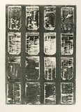 Artist: b'Buckley, Sue.' | Title: b'Aftermath.' | Date: 1972 | Technique: b'woodcut, printed in grey ink, from one block' | Copyright: b'This work appears on screen courtesy of Sue Buckley and her sister Jean Hanrahan'