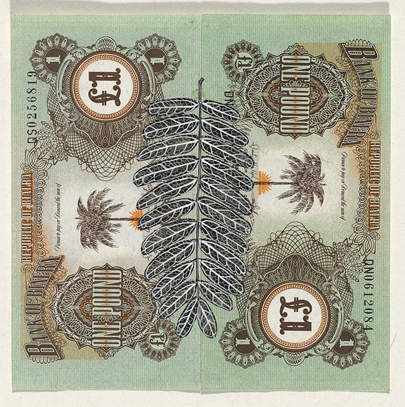Artist: b'HALL, Fiona' | Title: b'Tamarindus indica - Tamarind (Biafran currency)' | Date: 2000 - 2002 | Technique: b'gouache' | Copyright: b'\xc2\xa9 Fiona Hall'