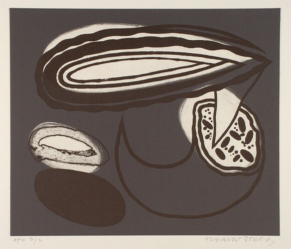 Artist: b'LEACH-JONES, Alun' | Title: b'not titled [3]' | Date: 1991 | Technique: b'etching, printed in black and grey ink, from two plates' | Copyright: b'Courtesy of the artist'