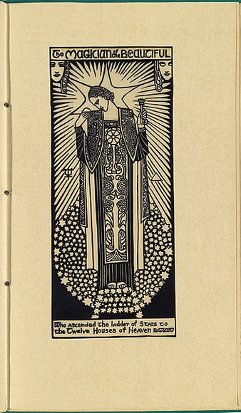 Artist: b'Waller, Christian.' | Title: b'The Magician of the Beautiful.' | Date: 1932 | Technique: b'linocut, printed in black ink, from one block'