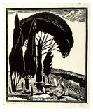 Artist: b'Kohlhagen, Lisette.' | Title: b'Tranquillite.' | Date: c.1938 | Technique: b'linocut, printed in black ink, from one block' | Copyright: b'\xc2\xa9 Lisette Kohlhagen. Licensed by VISCOPY, Australia'