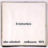 Artist: b'SELENITSCH, Alex' | Title: b'6 Instructions.' | Date: 1972 | Technique: b'screenprint, printed in black ink, from one screen'