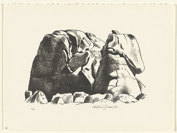 Title: b'Darlington' | Date: 1982 | Technique: b'lithograph, printed in black ink, from one stone'