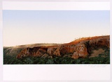 Artist: b'ROSE, David' | Title: b'Late afternoon over the Leichhardt' | Date: 1988 | Technique: b'screenprint, printed in colour, from multiple stencils'
