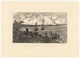 Artist: b'GRIFFITH, Pamela' | Title: b'Botany Bay, January 1788' | Technique: b'hardground-etching, printed in black ink, from one copper plate' | Copyright: b'\xc2\xa9 Pamela Griffith'