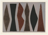 Artist: Coburn, John. | Title: Tribe | Date: 1990 | Technique: lithograph, printed in colour, from five stones [or plates]