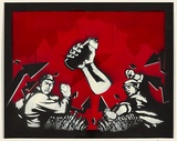 Artist: DEVIANT, | Title: Revolution. | Date: 2003 | Technique: stencil, printed in colour, from multiple stencils