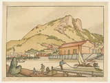 Artist: Haefliger, Paul. | Title: Townsville | Date: 1936 | Technique: woodcut, printed in colour in the Japanese manner, from multiple blocks