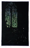 Artist: b'Spowers, Ethel.' | Title: b'The Staircase window' | Date: c.1925 | Technique: b'woodcut, printed in black ink, from one block'