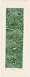 Artist: Clarmont, Sammy. | Title: Turtles swimming | Date: 1997, November | Technique: linocuts, printed in green ink, from multiple plates