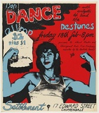 Artist: WORSTEAD, Paul | Title: Wopper No.2 - Dance Destones. | Date: 1977 | Technique: screenprint, printed in colour, from three stencils | Copyright: This work appears on screen courtesy of the artist