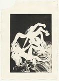 Artist: BOYD, Arthur | Title: (Breaking waves). | Date: 1973-74 | Technique: aquatint, printed in black ink, from one plate | Copyright: Reproduced with permission of Bundanon Trust