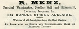 Title: R. Menz. Watchmaker and Jeweller