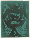 Artist: Jackson, Robert. | Title: Mizpah | Date: 1875 | Technique: splatterwork, printed in black ink, from one stencil