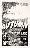 Artist: b'HEPWORTH, John' | Title: bAustralia's suprergroup Autumn and Penny Raymond Band. | Date: 1975 | Technique: b'screenprint, printed in black ink, from one stencil'