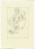 Artist: Myshkin, Tanya. | Title: June Lombard | Date: 1989 | Technique: drypoint, printed in black ink, from one zinc plate