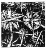 Artist: b'Kemp, Roger.' | Title: b'Form in motion' | Date: c.1974 | Technique: b'etching, printed in black ink, from one zinc plate'