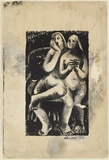 Artist: b'Rendell, Wendy.' | Title: b'(Two nudes)' | Date: 1953 | Technique: b'lithograph, printed in black ink, from one plate'