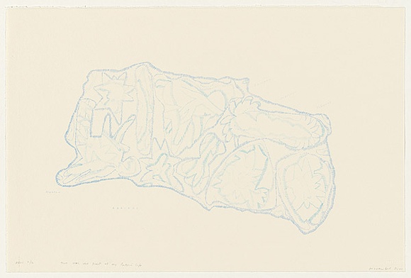 Artist: b'Crawford, Marian.' | Title: bThis was one part of my father's life [ABAIANG] | Date: 2001, April - May | Technique: b'lithograph, printed in colour, from two stones'